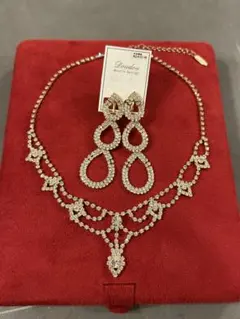 ブライダル アクセサリー ネックレス イヤリング セット
