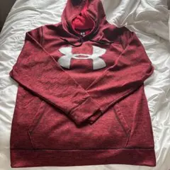 Under Armour 赤 フード付きパーカー LG