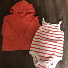 babygap 男の子　まとめ売り　セット　80 ロンパース　クマ耳　パーカー