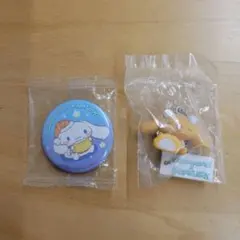 シナモンロール シナモン くら寿司 キーホルダー 缶バッジ