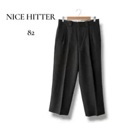 NICE HITTER メンズ　ストレート　スラックス　パンツ　ダークグレーのサムネイル