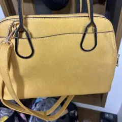 イエロー ショルダーバッグ 2way