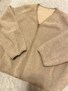 UNIQLO ベージュ フリースジャケット Lサイズ