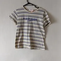 marie claire ストライプ Tシャツ サイズ2のサムネイル