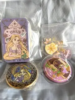 Disney Tangled ラプンツェル 缶バッジ 刺繍バッジ セット