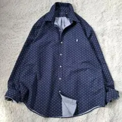 希少 ラルフローレン イカリ柄オックスフォードシャツ ポニー ビッグサイズXXL