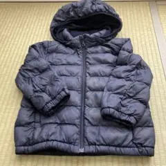 ネイビー　フード付きダウンコート 100cm ユニクロ