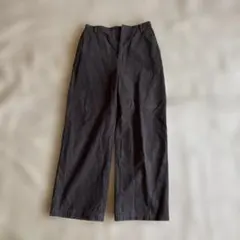 コーデュロイ ワイドパンツ ダークグレー