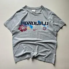 小*吉様 【着画あり】00s NIKE Honolulu プリント Tシャツ