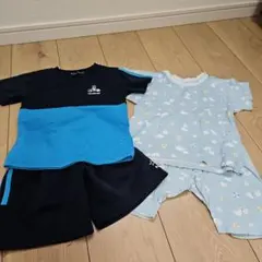 ベビー服 半袖Tシャツとパジャマセット
