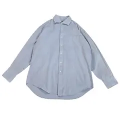 aquascutum ストライプシャツ メンズ ライトブルー