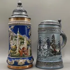 ベルギー製　新品　ピューター　97％　ビアジョッキ&カップ ベルギー製 新品 ピューター 97％ ビアジョッキ&カップ ベルギー