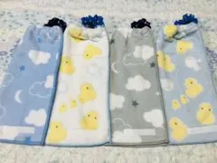 おりこうエプロン☆一重ふわふわエプロン4枚セット☆ひよこ雲月星