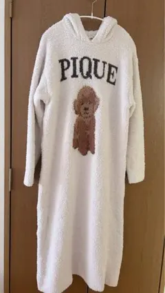 ジェラートピケ トイプードル ジャガード ワンピース