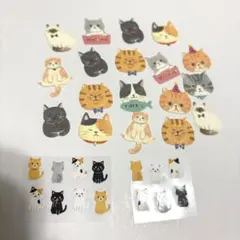 猫　シール　セット　まとめ売り　お裾分け