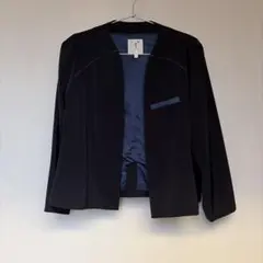 アーバンリサーチ ノーカラー ジャケット ネイビー