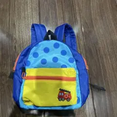 水玉模様の消防車リュック