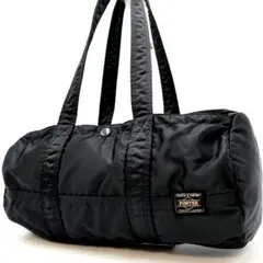 美品 ポーター タンカー ダッフルバッグL トートバッグ ミニボストン ブラック