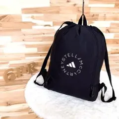 【アディダス×ステラマッカートニー】ジムサック リュック スポーツ黒ブラック