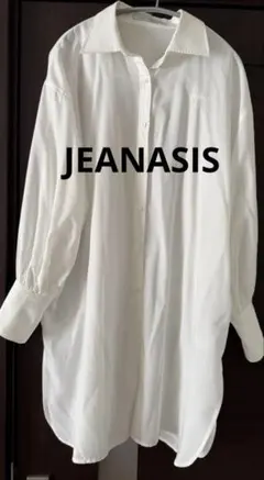 【専用】JEANASIS ビックシャツ　長袖シャツ　ホワイト