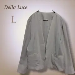 デラルーチェ ジャケット スーツ きれいめ 羽織り オフィスカジュアル 上品 L