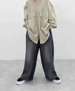 デニムパッチワークパンツ