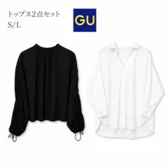 GU 2点セット シアーシャツS オーバーサイズ スキッパーシャツL まとめ売りのサムネイル