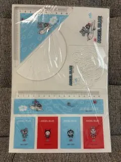 平成レトロ ANGEL BLUE エンジェルブルー JAL コラボ 文房具セット