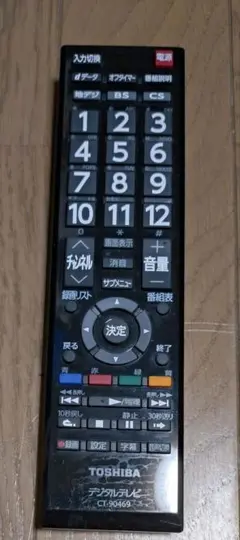 TOSHIBA テレビ用リモコン CT-90469 本体のサムネイル