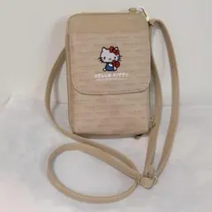 しまむらハローキティマルチショルダーバッグベージュ