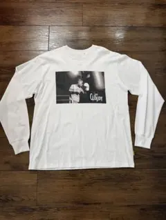 【新品】CLOUDY クラウディ フォトプリント 長袖Tシャツ 白 ロンT L