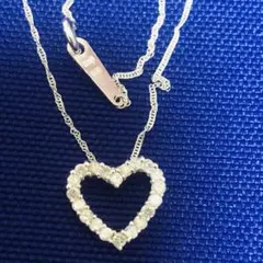 k*3様 Ｋ18 ハート型ダイヤモンドネックレス