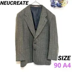 チェックテーラードジャケット 春秋 ユニセックス お洒落 フォーマル S 大人