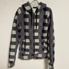 98-86 裏ボアフード付 チェックパーカー M