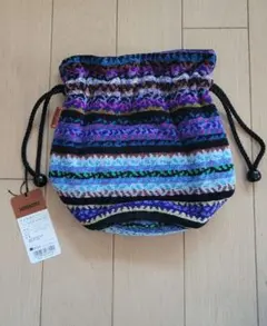 【未使用品】MISSONI ミッソーニ 丸底キンチャク 巾着袋 ストリシア柄のサムネイル