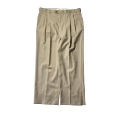ウールスラックス　メンズ ポリ混 2タックパンツ ビンテージ 90s 00s
