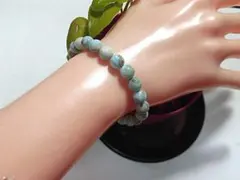 天然石 訳あり ラリマー(ペクトライト)ブレスレット　　250720430