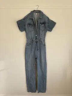 ZARA デニムオーバーオール ショートスリーブ