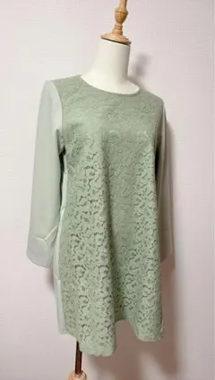 CORDIER コルディア チュニック 長袖 グリーン 定価¥21,780