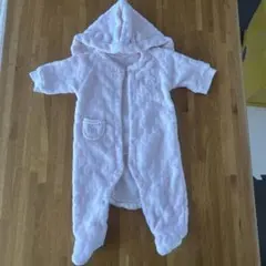 フード付きピンクロンパース 95cmまで