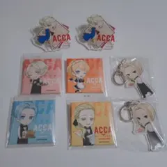 ACCA13区監察課 原画 スクエア缶バッジ コンプリート セット - メルカリ