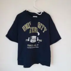 ★【古着】CIAO PANIC（チャオパニック）Tシャツ　120〜130cm 紺のサムネイル