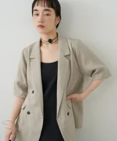 omekashi 新品未使用　ハーフスリーブジャケットのサムネイル