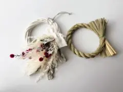 2wayしめ縄飾り 縄付き