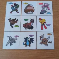 ポケモンデコキャラシール ポケモンパン 9枚セット