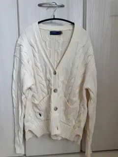 ラルフローレン ケーブルニット カーディガン M