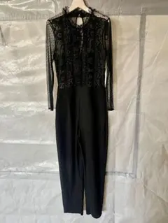 新品 ZARAブラック レース切り替え オールインワンのサムネイル