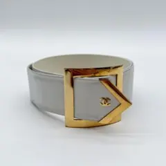 CHANEL キャビアスキン ベルト ゴールド金具 ヴィンテージ 【8】 CHANEL キャビアスキン ベルト ゴールド金具 ヴィンテージ 【8