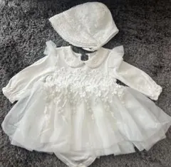 ホワイト セレモニースーツ 帽子付き