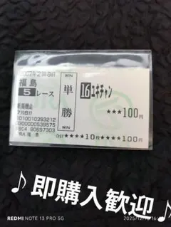 2026年最新】馬券 新馬戦の人気アイテム - メルカリ